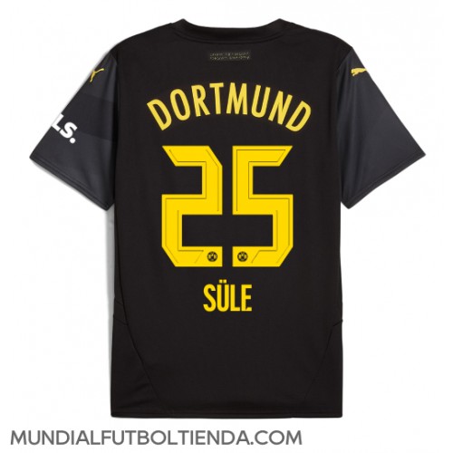 Camiseta Borussia Dortmund Niklas Sule #25 Segunda Equipación Replica 2024-25 mangas cortas